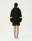 Elbow Ribbon Hood Zip-Up