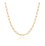 H edition BR(Y) round tag chain necklace