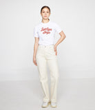 Ribbon Typo Heart Slim Short Sleeve Tee