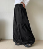 Udow Summer Shirring Banded Waist Wide Pants