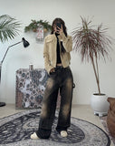 Kenin Washing Carpenter Denim Pants