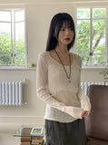 Roche Silver Bold Heart Strap Necklace