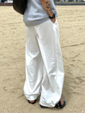 Folded Line Cotton Pants