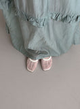 1204 Mesh See-through Summer Flat Shoes (1cm)