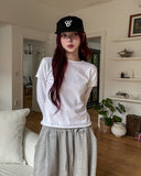Multi-pattern leather strap pillbox ballcap