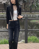 Juju Flower Punching See-Through Cardigan