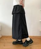Niola Dot Nylon Layered Long Skirt