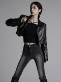 Taylor leather crop jk