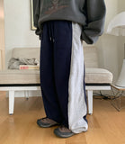 [BAONHAUS] Kinma line color matching training brushed jogger pants