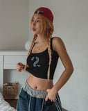 Didi numbering crop sleeveless