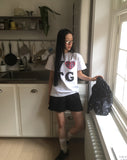BTU Vintage Heart Check Patch Short Sleeve T-Shirt