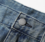 Stamp Pocket Balloon Wide Denim Pants