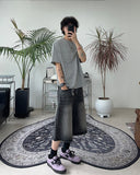 Benen Washed Bermuda Denim Pants