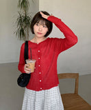 Noket Summer Ribbed Round Cardigan