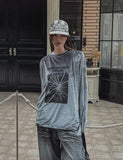 Growing printed velvet long sleeves