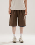 Flash Summer One-Tuck Color Matching Half Pants