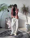 Sehen Curved Wide Cotton Pants
