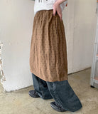 Aryu Banding Dot Layered Midi Skirt
