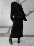 Tote Snap One-Shoulder Sweatshirt