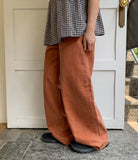 Setomo washed wide cotton pants