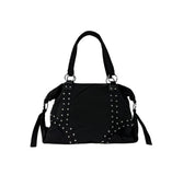 Stud Eyelet Boston Bag