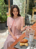 Faynell Puff Bolero Ribbon Tweed One Piece
