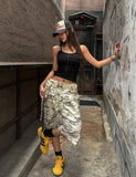 Off military cargo bermuda pants