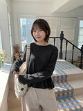 Jouni Striped Frill Long Sleeve Tee