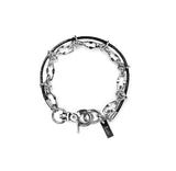 [LAN ARCHIVE] 027 Leather insert chain bracelet