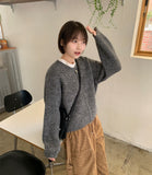 Nakoda two-way wool knit zip-up cardigan