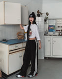 Cable Leather Trackline Corduroy Pants