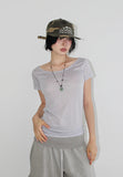 LUCA BOAT-NECK TEE