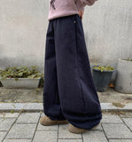 Pimmo Banding Raw Denim Balloon Wide Pants