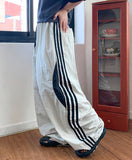 Sugars Color Matching Track Wide Nylon Pants