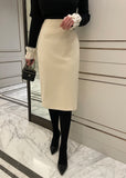 Miato brushed H-line skirt