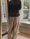 Fire embroidery string training pants