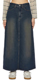 Bai Denim Long Skirt