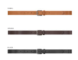 Black metal leather belt