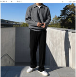 Acid banding semi-wide slacks