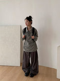 Dotine Pintuck Banding Wide Pants