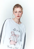 Ribbon Cherry Track Raglan Long Sleeve