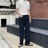 Henley Neck Cable Short Sleeve Knit