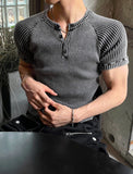 Grade Washing Lip Henry Muscle Short Sleeve Tee