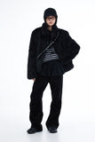 Tomer High Neck Fur Coat