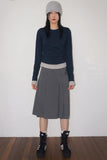 SIDE SHIRRING LAYERED T