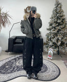 Ropel embroidered carpenter pants