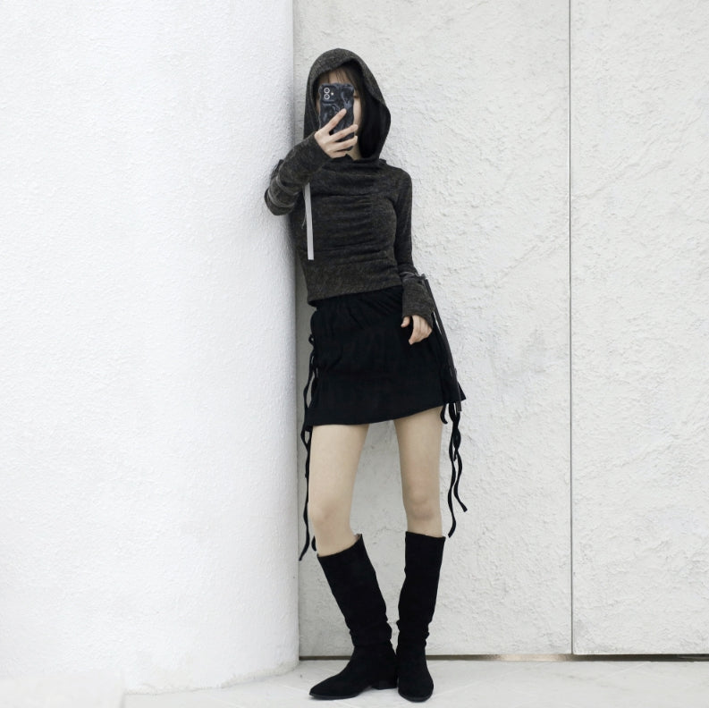 【NONCODE】pinna strap shirring skirt NONCODE(ノンコード) - ピンナストラップシャーリングスカート