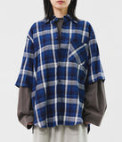 Double Layered Checked Shirt