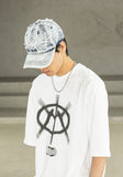 EMBLEM WASHED DYING VINTAGE BALL CAP