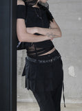 Rome Shirring One-Shoulder Tee